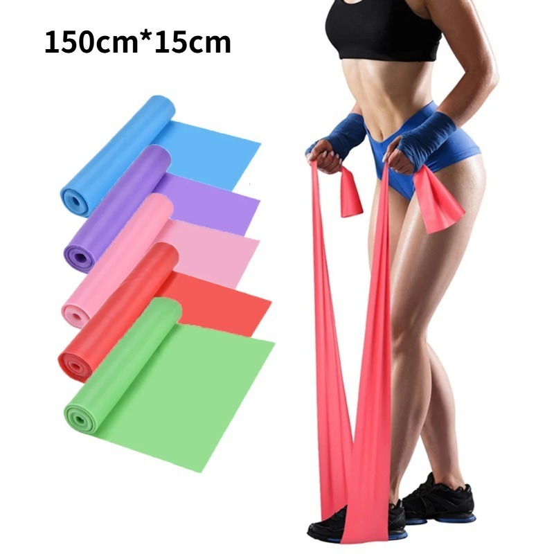 Yoga Fitness Resistance Band - Doğal Lateks Direnç Bantları, Yoga Pilates