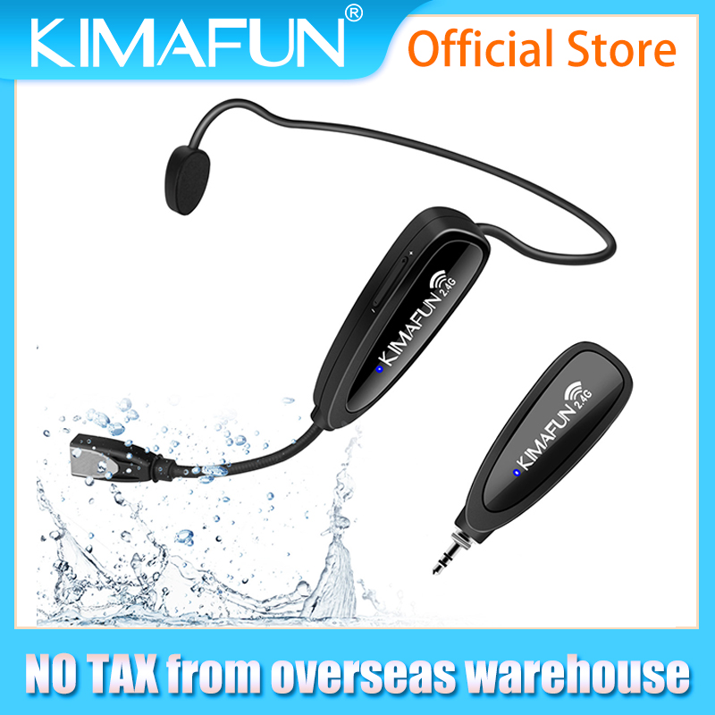 Yoga Fitness Instructor - KIMAFUN 2.4G Kablosuz Fitness Mikrofonu, Aerobik,