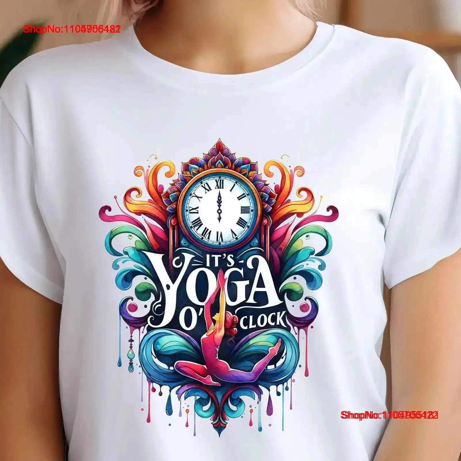 Yoga Fitness Instructor - Yoga Tişörtü It's O'Clock Meditasyon Premium
