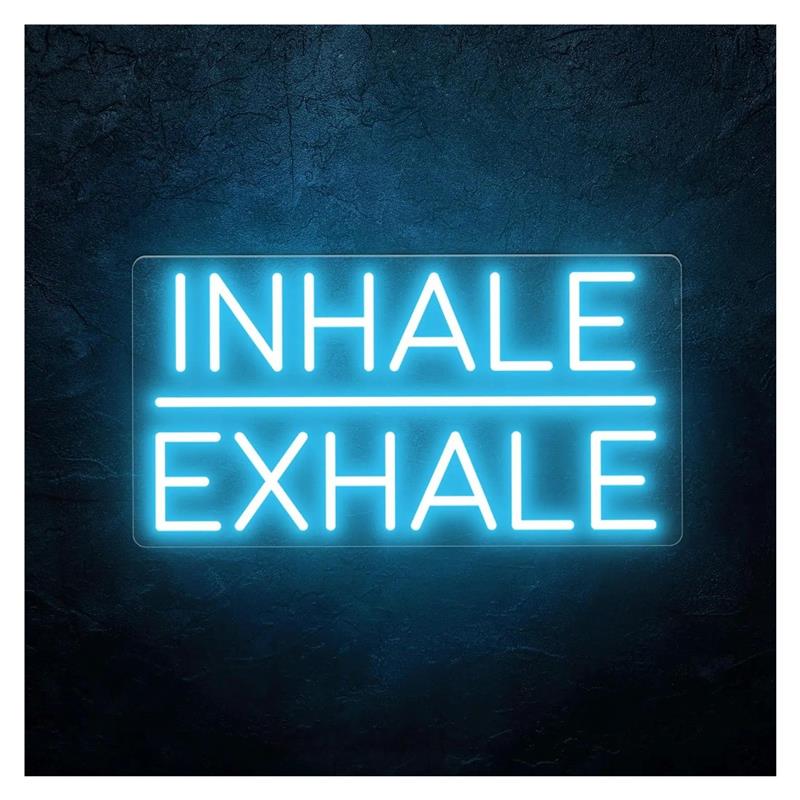 Nefes al Nefes ver Neon Tabela - Yoga Fitness Wallpaper incelemesi ve fiyatı